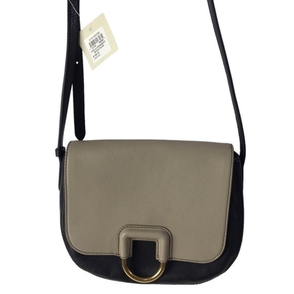 Fossil Stella Crossbody Handbag Black/Taupe- new